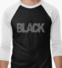 Black II Men's Baseball ¾ T-Shirt
