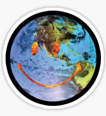 Travis Scott Astroworld Globe Smiley Sticker