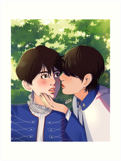 Taekook Kissing Fan Art