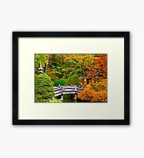 Autumn - Tranquility yields transcendence Framed Print