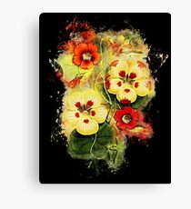 Nature flower glowing Art Canvas Print