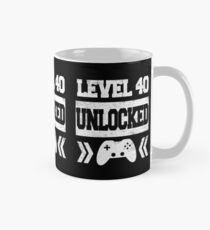 Level 40 freigeschaltet - 40. Geburtstag Spiel Geschenk Tasse (Standard)