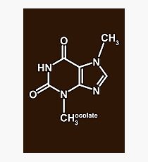 Theobromine Molecule - Chocolate Photographic Print