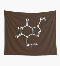 Theobromine Molecule - Chocolate Wall Tapestry