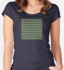 Centered Pattern Women's Fitted Scoop T-Shirt