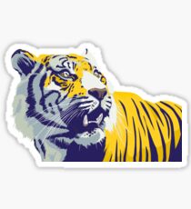 Purple and Gold Tiger | Bayou Bengal Sticker