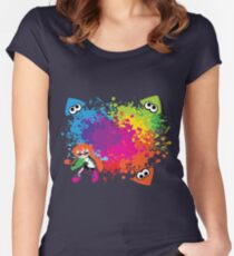 Splatoon - Ink Burst Women's Fitted Scoop T-Shirt