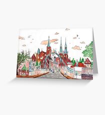 Urban Tableau - Wrocław Greeting Card