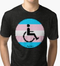 Handicap and singularity LGBT 2 by RootCat and marie b. Tri-blend T-Shirt