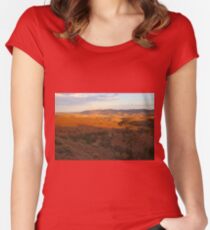 Sunset, Bendleby Ranges, Australia Fitted Scoop T-Shirt