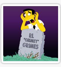 RL "Grimey" Grimes - Purple Sky Background Sticker