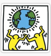 Keith Haring, Earth, Peace Sticker