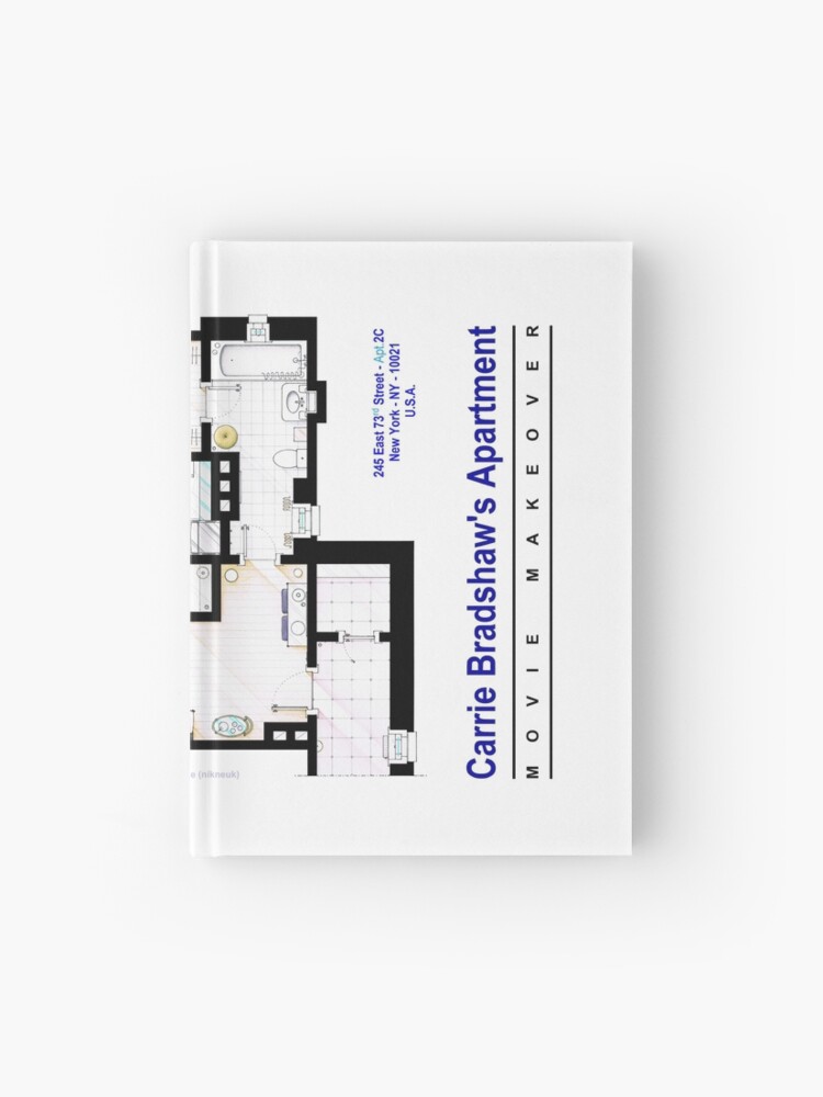 Carrie Bradshaw Apt Sex And The City Movies Hardcover Journal