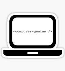 Computer genius STICKER Sticker