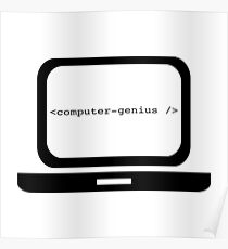 Computer genius Poster