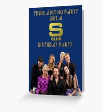 S Club 7 Birthday Card/Party Invitation Greeting Card