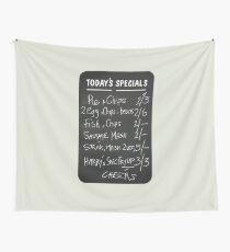 Harry's Very Limited Café Menu Wall Tapestry
