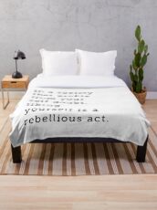 Liking Yourself Throw Blanket