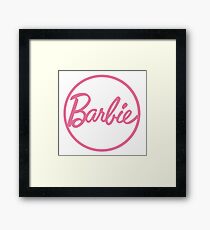 Barbie Logo Framed Print
