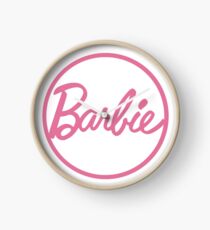 Barbie Logo Clock