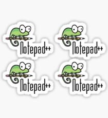 Notepad++ x4 Sticker
