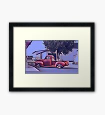 San Jacinto on Moody Blue Framed Print