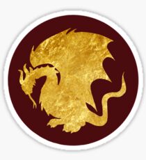 Pendragon Crest - Gold Sticker