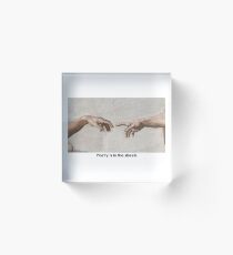 Bloque acrílico La poesía está en las calles - The 1975 - Me encanta si lo hicimos