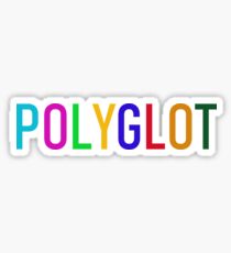 Polyglot - multicoloured Sticker