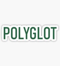 Polyglot green Sticker