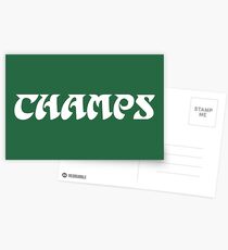 Philly Champs retro font 2 Postcards