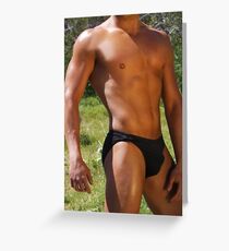 Hunk in the Desert Greeting Card
