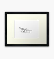 chair deck chair Framed Print