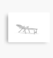 chair deck chair Metal Print