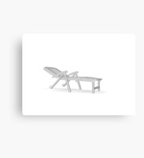 chair deck chair Canvas Print