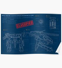 Metal Gear Solid Rex - Blaupausen Poster