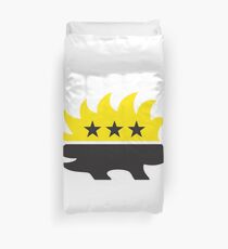 Ancap AnarchoCapitalist Porcupine black and yellow HD HIGH QUALITY Duvet Cover