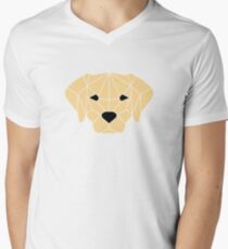 Yellow Labrador Men's V-Neck T-Shirt
