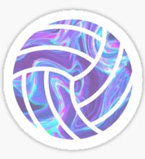 Holographischer Volleyball Sticker