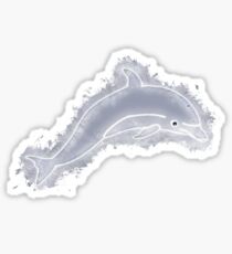 Dolphin animal glowing Art Sticker
