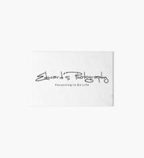 Edward's Photography Logo - Black Art Board Print