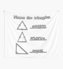 Name The Triangles Wall Tapestry