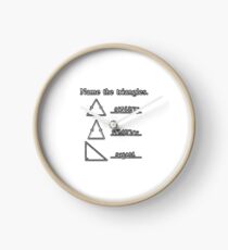 Name The Triangles Clock
