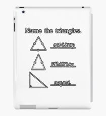 Name The Triangles iPad Case/Skin