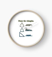 Name The Triangles Clock