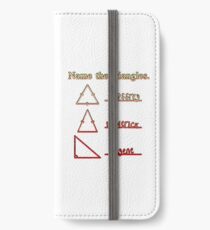 Name The Triangles iPhone Wallet/Case/Skin