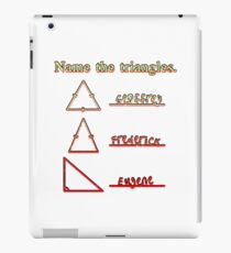 Name The Triangles iPad Case/Skin