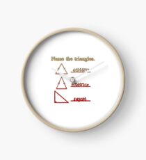 Name The Triangles Clock