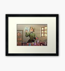 Marie Curie Comic Cover Framed Print