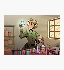 Marie Curie Comic Cover Photographic Print